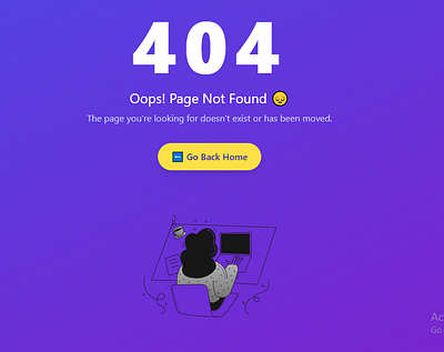 Daily UI #008 – 404 Page