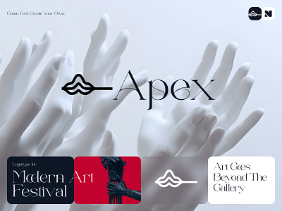 Logo Design Art Festival art art festival brand brand identity branding concept creative design graphic design identity illustration logo logo design logotype modern art modern logo typography visual identity
