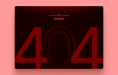 404 Page Design - DailyUI #008 3d 404 branding dailyui design figma graphic design illustration landing ui