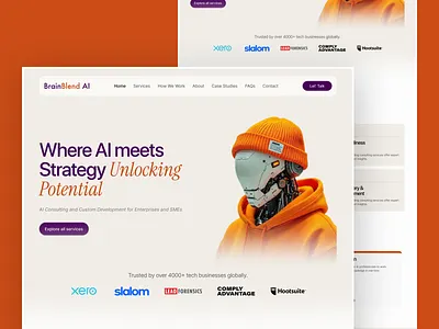 AI-driven development website ai ai agent ai assistant ai design aidevelopment b2b website branding design landing page premium ui ux riyad ahmod saas website tech design ui design uiux ux design web web design website design website inspiration