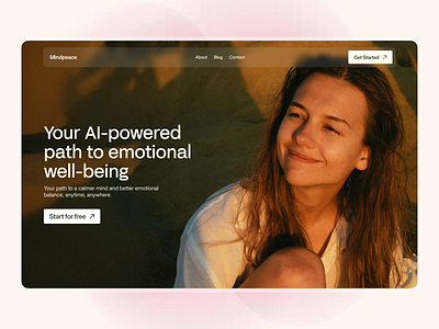 Website UX Design for Mindpeace branding design illustration product design saas ui ui design uiux uiux design ux design