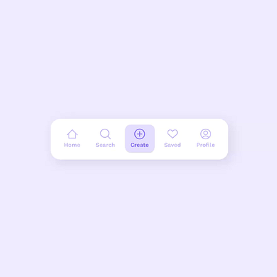 Navigation Bar Animation animation appdesign figma microinteraction mobile design navigation productdesign ui uianimation ux