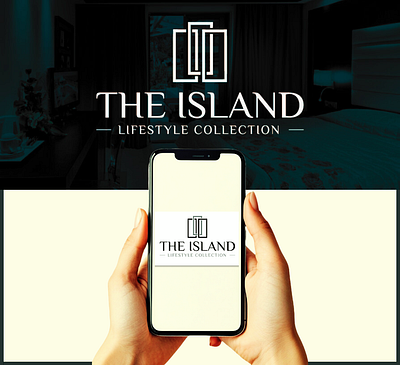THE ISLAND - Modern Hotel Brand Identity 3d branding design graphic design illustration logo logo art logo design marketing minimalist