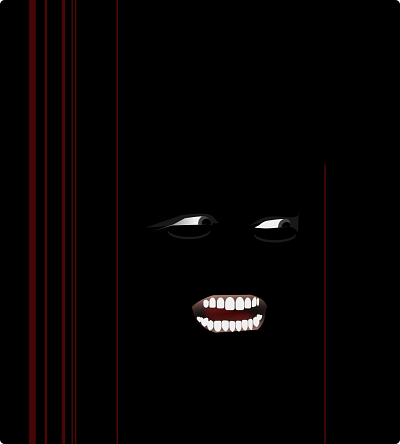 Here's Johnny! :: redux - yet still scary!!! doodle heres johnny! illustration minimal redux shunte88 the shining vector