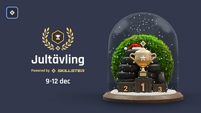 Skillster Christmas Competition Banner 3d branding graphic design