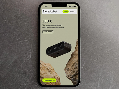 Minimal Tech Product Interface clean layout device feature digital catalog ecommerce ecommerce concept futuristic look hardware store minimal design mobile design product detail product showcase product ui promo landing responsive layout sharp visuals smart tech tech interface ui design ui direction ux design