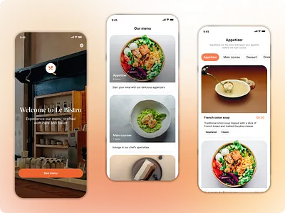Food Menu Mobile App 3d animation branding design figma flash screen food graphic design logo mob mobile app motion graphics picture price scan screen tittle ui ux