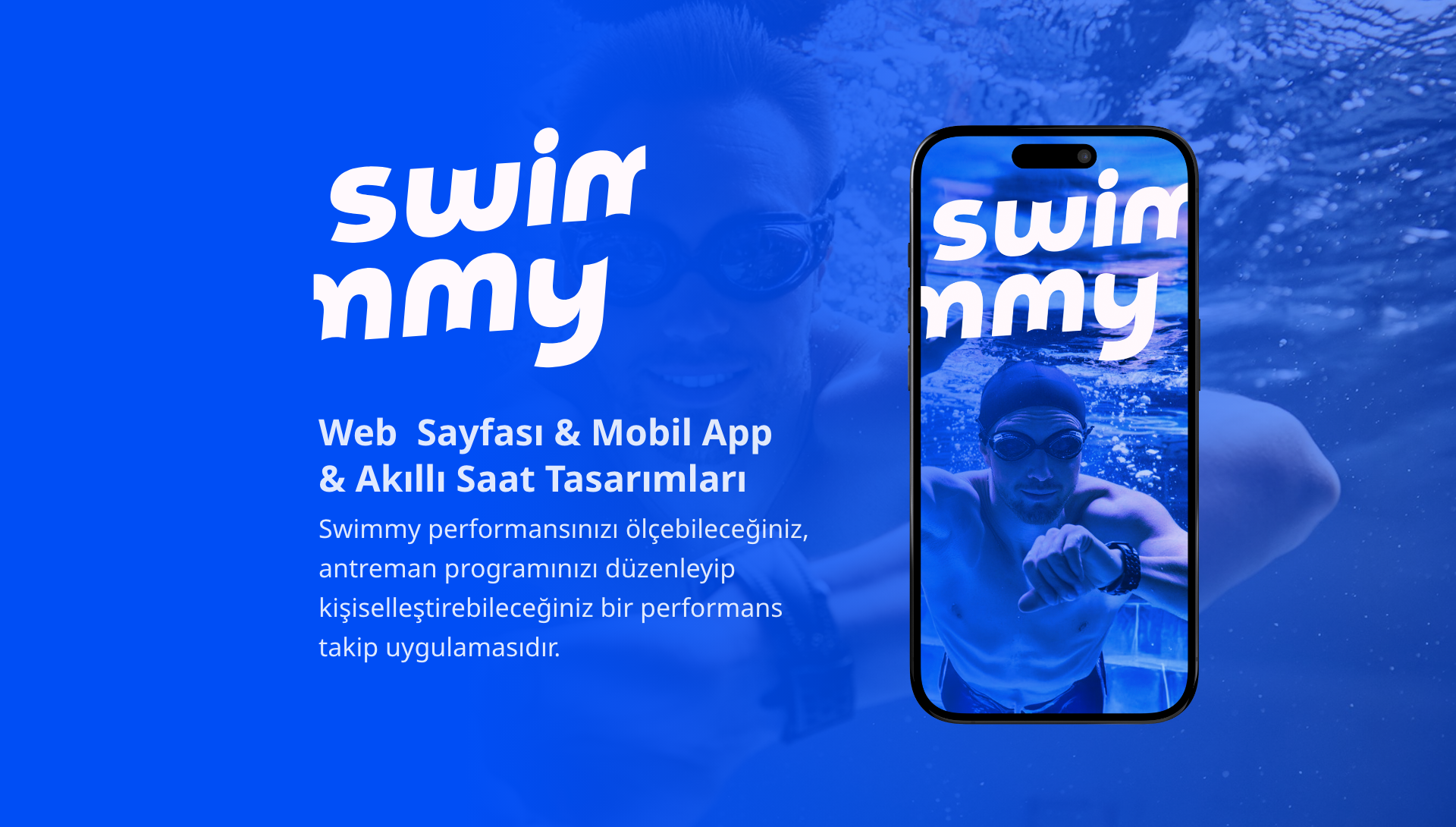 Swimmy Web & Mobil & Smart Watch Concept Design and Research app branding chart concept graphic design logo persona research smart watch ui swim ui user experiance ux