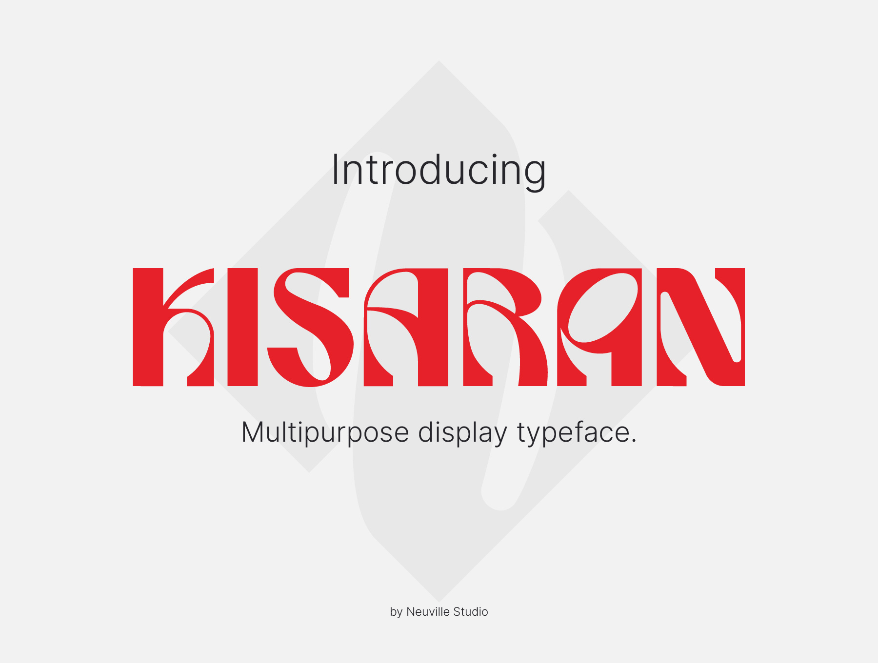 Kisaran Display Font design design exploration display font exploration font graphic design typeface