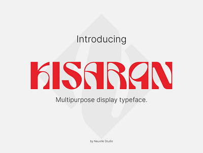 Kisaran Display Font design design exploration display font exploration font graphic design typeface