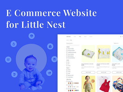 Baby Products Store baby ecommerce baby products baby store baby store ui ecommerce online store ui ux website website ui