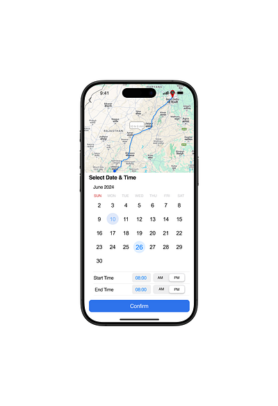 #DailyUI aesthetic design illustration ios iosdesign map mobile ui vector
