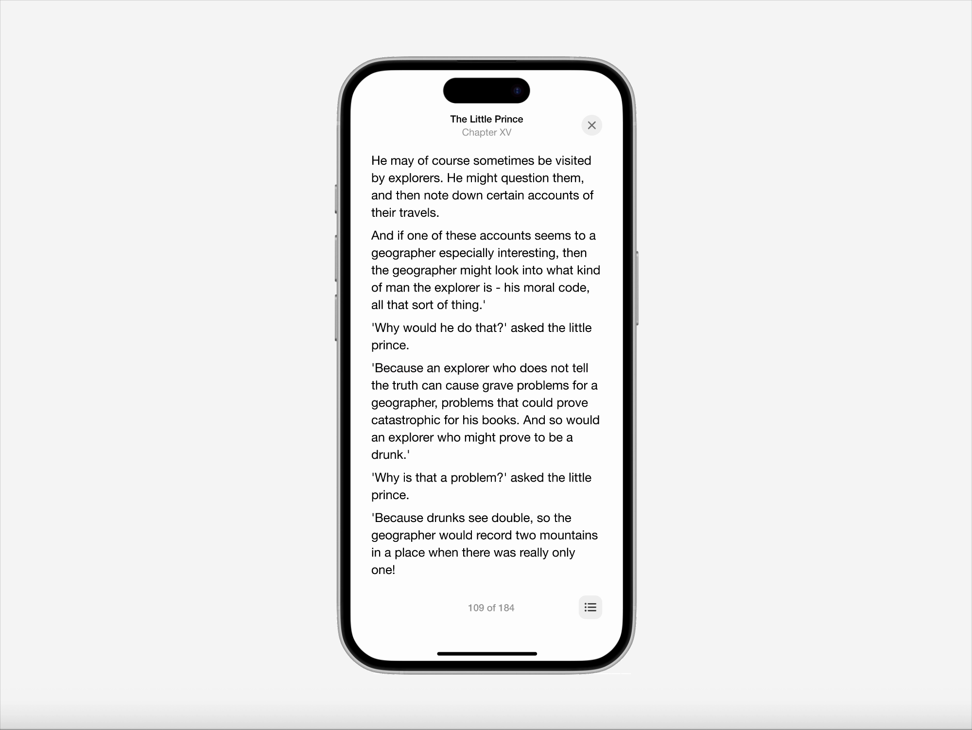 Example of Mobile App