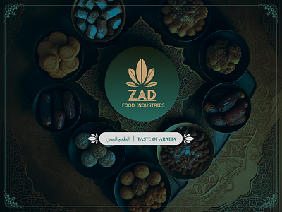 Brand Identity Redesign: ZAD Foods arabian food branding contemporary food brand graphic design visual design