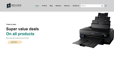 Replicate : A brand that's excels in printing products branding graphic design logo ui website