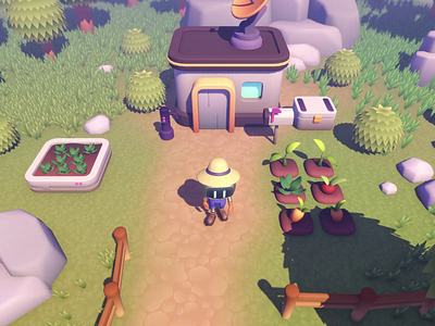 Cozy Survival Game Demo 3d blender cozy farming game game art render survival unity