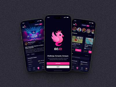 GOJO - A social gaming platform design game social platform ui ux design