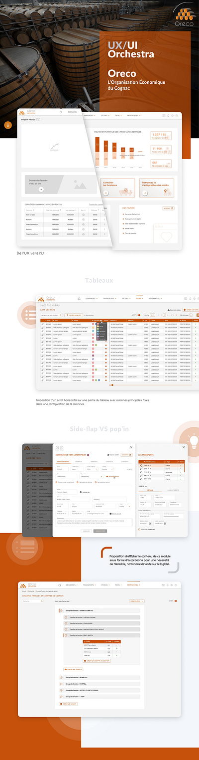Tables with lots of data