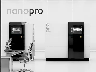 Ergonomic design and product video for the 3D printer NanoPro 3d 3d animation 3d printer 3d printing animation design ergonomics industrial design operator experience ox product design product video video
