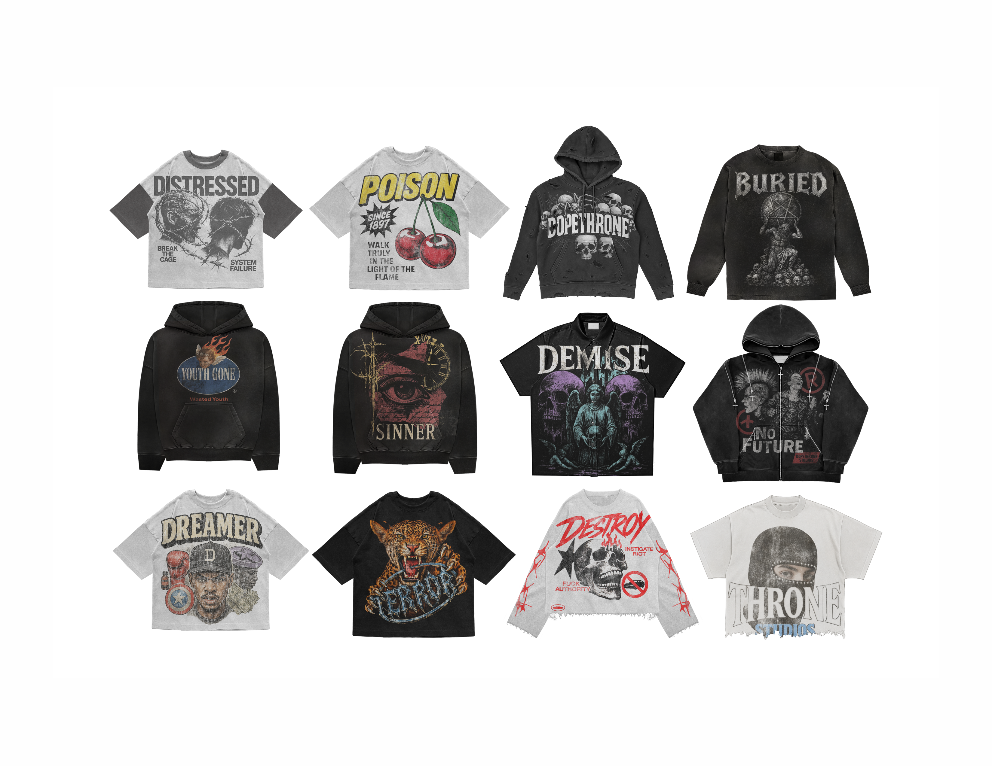 STREETWEAR DESIGN VOL.1 branding clothing design design graphic design hoodie design illustration merch design merchandise motion graphics streetwear design tshirt design