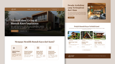 Website - Wooden Homie homie landing page single post tentang ui website wooden