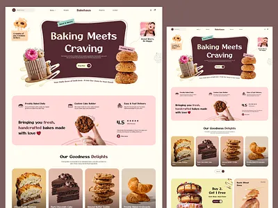 Bakehaus Shopify Theme Design bakery branding design homepage interaction landingpage mobileapp shopify shopifywebsite themedesign ui uiux website