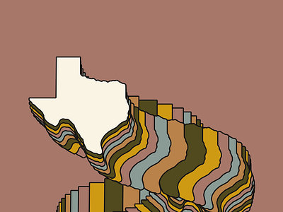 Texas Procedural Animation 2d after effects animation austin dallas design design inspo dribbble expression graphic design houston inspiration logo motion design motion graphic san antonio texas vector
