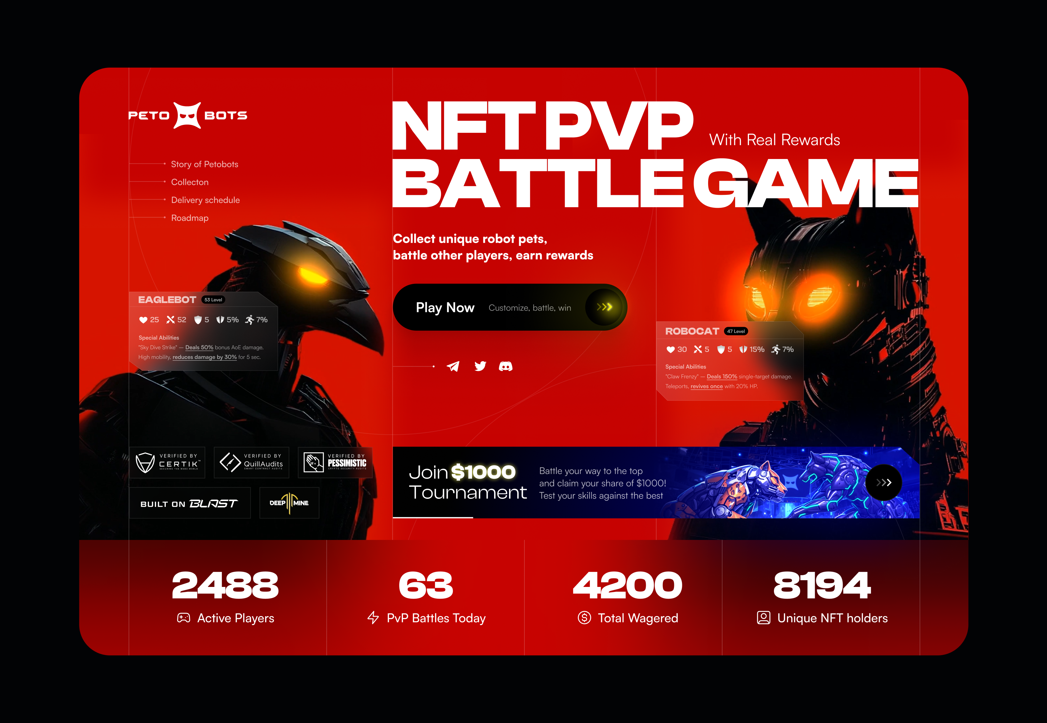 Web3 Gaming Investment NFT App ai animation ai art ai video animation app ui bold ui crypto ui hero header hero ui illustration landing page midjourney nft ui web app ui web3 ui