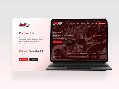 Pitch Deck design for Redline Car Hire bold presentation brand design branding clean pitch deck clean presentation contact us dark theme pitch deck dark theme presentation figma presentation keynote landing page modern pitch deck modern presentation pitch deck pitch deck design powerpoint presentation swot team slide ui
