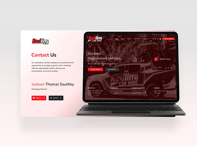 Pitch Deck design for Redline Car Hire bold presentation brand design branding clean pitch deck clean presentation contact us dark theme pitch deck dark theme presentation figma presentation keynote landing page modern pitch deck modern presentation pitch deck pitch deck design powerpoint presentation swot team slide ui
