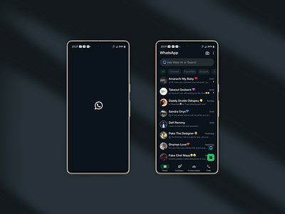 Whatsapp Redesign design redesign social media ui ui design ux design
