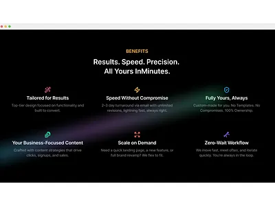 Web design Agency - Benefits Section agency benefits design design agency features illustration landingpage marketing marketing agency ui ux web webdesign agency website