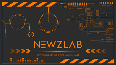 Newzlab Machine Art branding design graphic design logo typography ui vector
