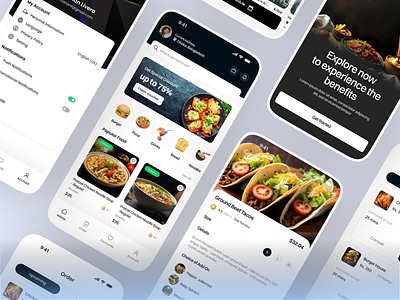 Fodio- Food Delivery Mobile Apps clean delivery app design ecommerce app food app food apps food delivery food mobile app minimal mobile app modern restaurent app restaurent mobile app ui uiux