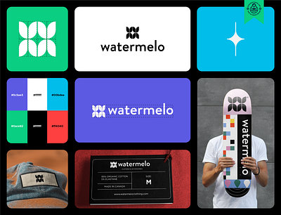 Watermelo Brand Design brand branding design emblem flower guidelines identity logo logomark logotype visual