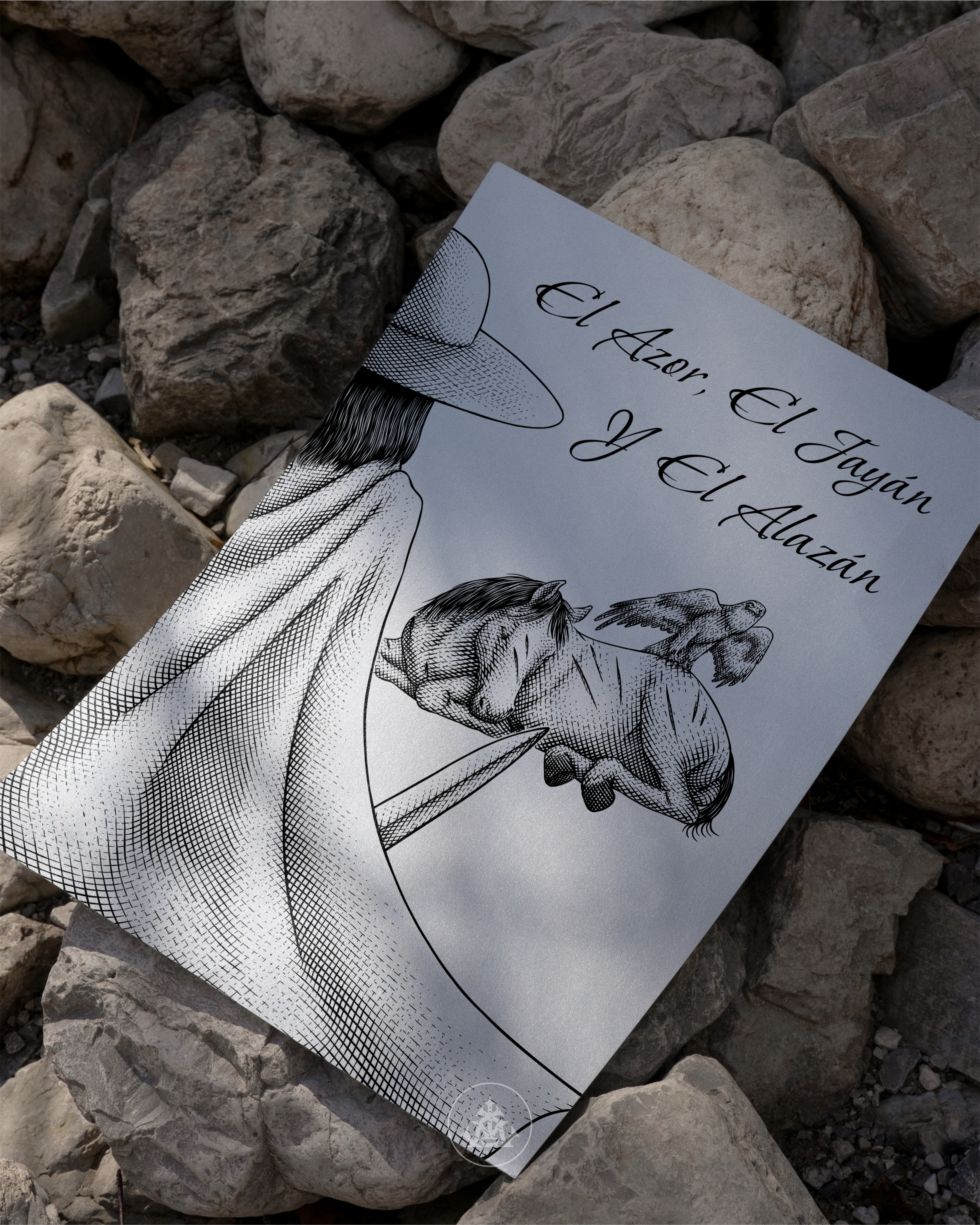 El Azor, El Jayán Y El Alazán advertising branding design engrave engraving etching graphic design illustration lineart poster design printmaking realism retro surrealism theatre ui vintage