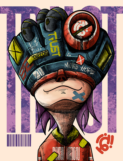 HOPE anime apparel art character clothing comic cyberpunk design futuristic illustration merchandise robot sketch surealism