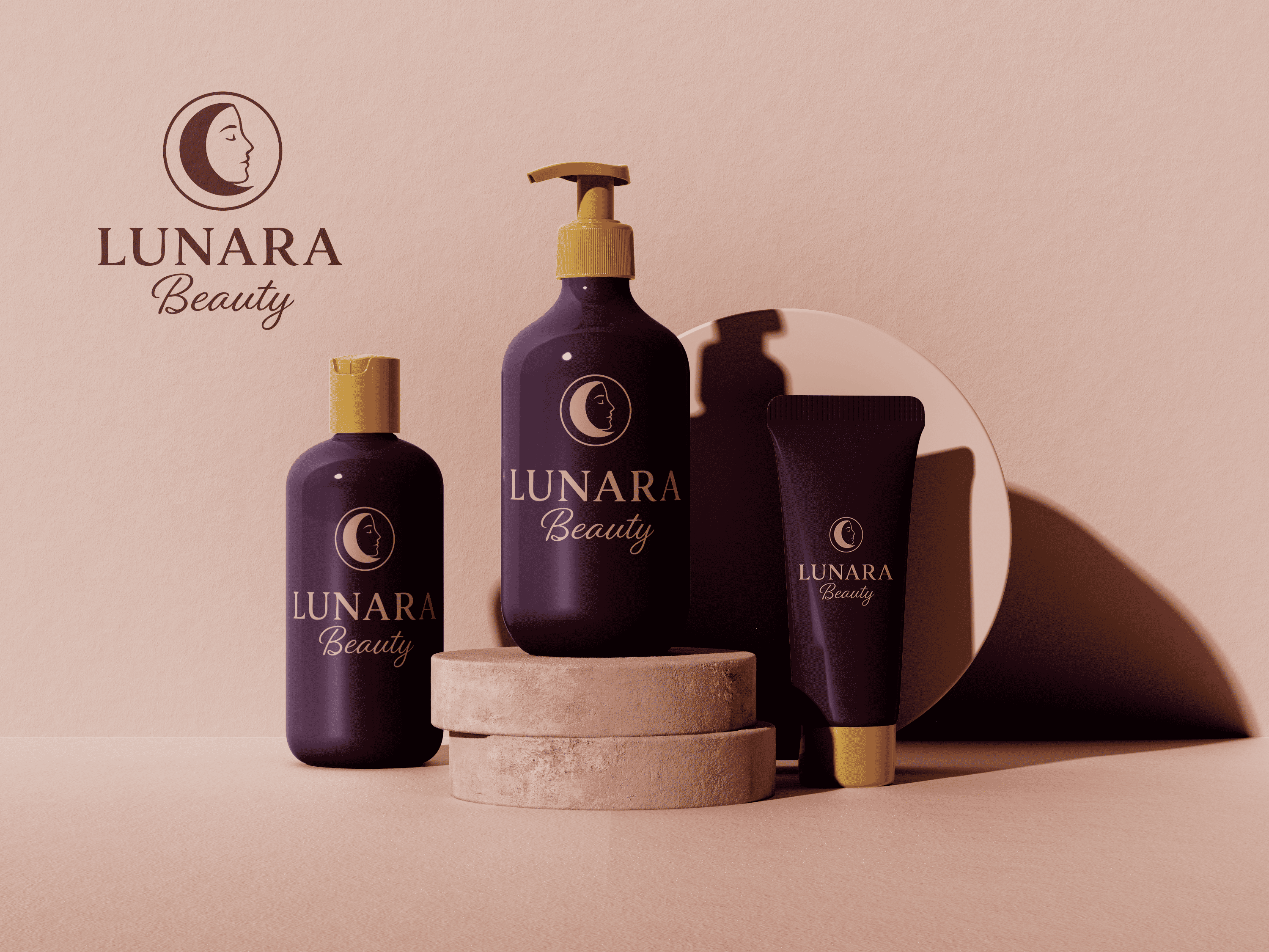 LUNARA BRANDING branding design graphic design illustration logo typography