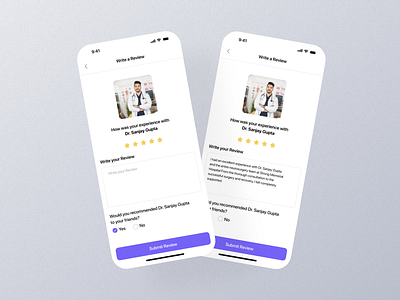 Doctor Review Mobile App Ui app docotr review experience docotr review setting docotr review view doctor reciew ui doctor review doctor review ap doctor review app doctor review dashboard doctor review design doctor review details doctor review interface doctor review mobile doctor review option doctor review page doctor review screen graphic design mobile screen ui