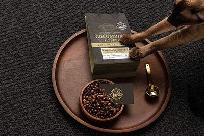 Luxury Coffee Packaging Design – Brewed Identity label template