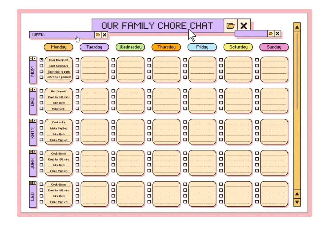 Chore Chat for Canva canva chore chat design graphic design illustration typography vector