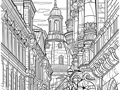 Coloring book for adults branding coloring book for adults design graphic design illustration typography vector