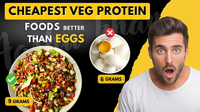 Protein Foods Youtube Thumbnail design graphic design graphicdesign thumbnail thumbnaildesign thumbnails youtube youtubedesign youtubethumbnail youtubethumbnaildesign