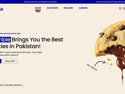Sample Crumble Homepage Design branding design ui ux