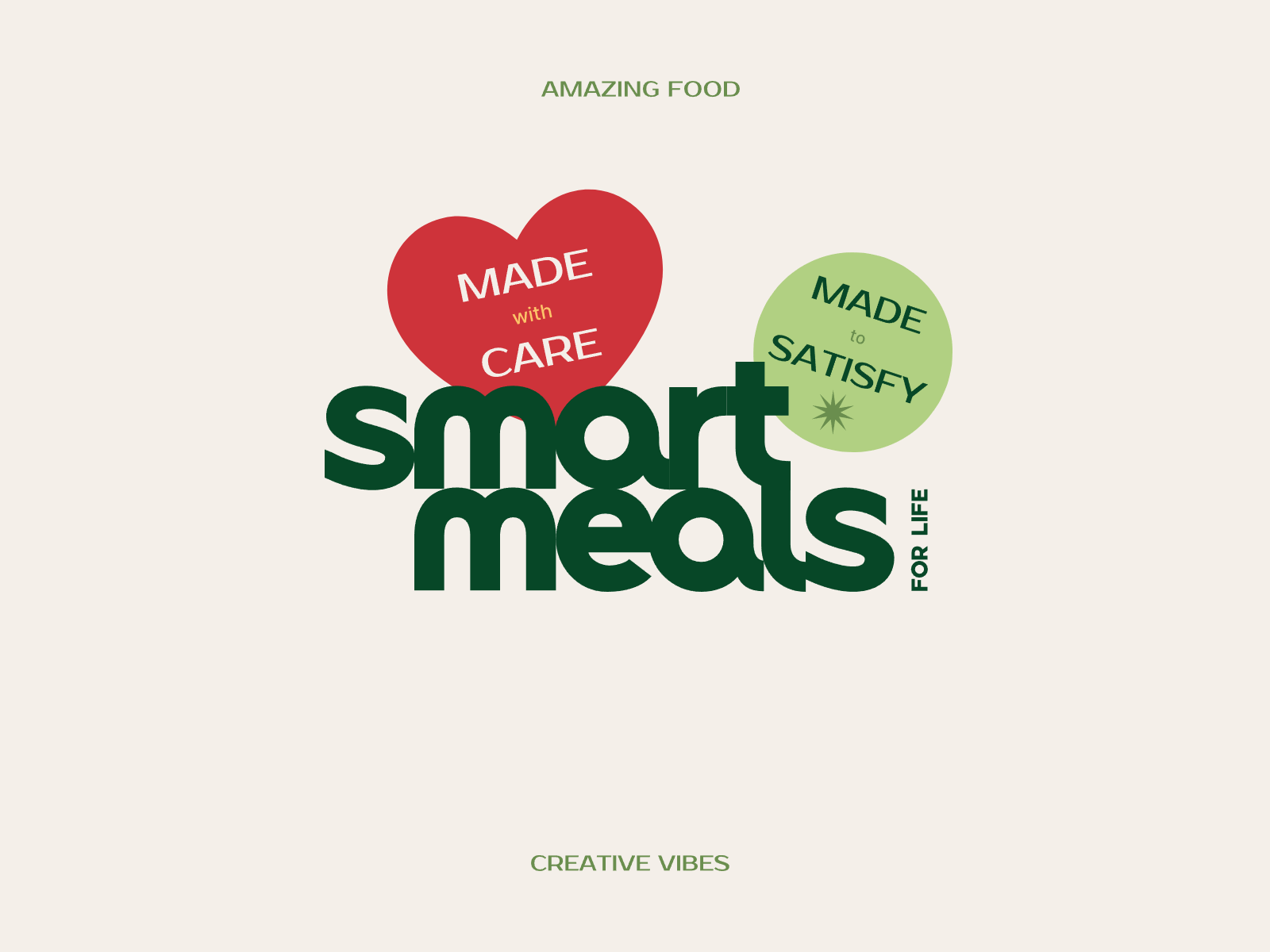 Smart Meals - Logo Design branding brandstory delicious delivery design eat food graphic design green healthy identity logo logotype meals menu nutrition stickers typography logo vector