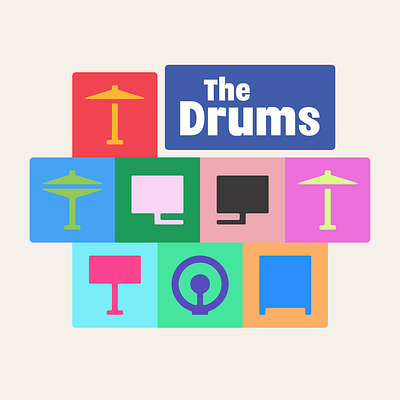 Symbols icon set update №6 drum kit drums icon design icons illustration interface musical instruments symbols ui icons