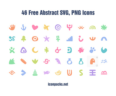 46 Free Abstract SVG, PNG Icons freebie icon set icons png icons svg icons