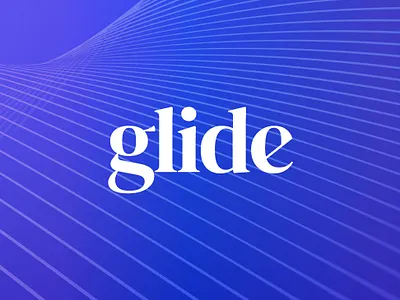 Glide Wordmark abstract logo brand designer brand identity brand identity design branding lettermark logo modernlogodesign ui