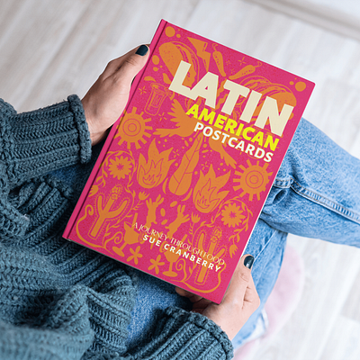 Latin American Postcard Book editorial design food illustration latina latino postcards