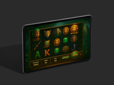 Temple of the Sun - Slot Game 3d animation app betting branding casino design gambling game gaming graphic design illustration logo motion graphics slots typography ui ux vass vector